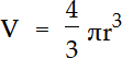 Formel für Volumen einer Kugel